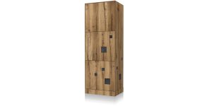 ARRIS Armadietto verticale con zoccolo in legno 01